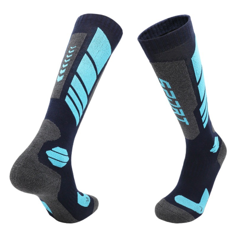 Winter Season Professional Ski Socks for Men and Women, Thickeneded Warm Wool Snow Socks, Sweat-Absorbent and Breathable Towel-Soled Snow Socks