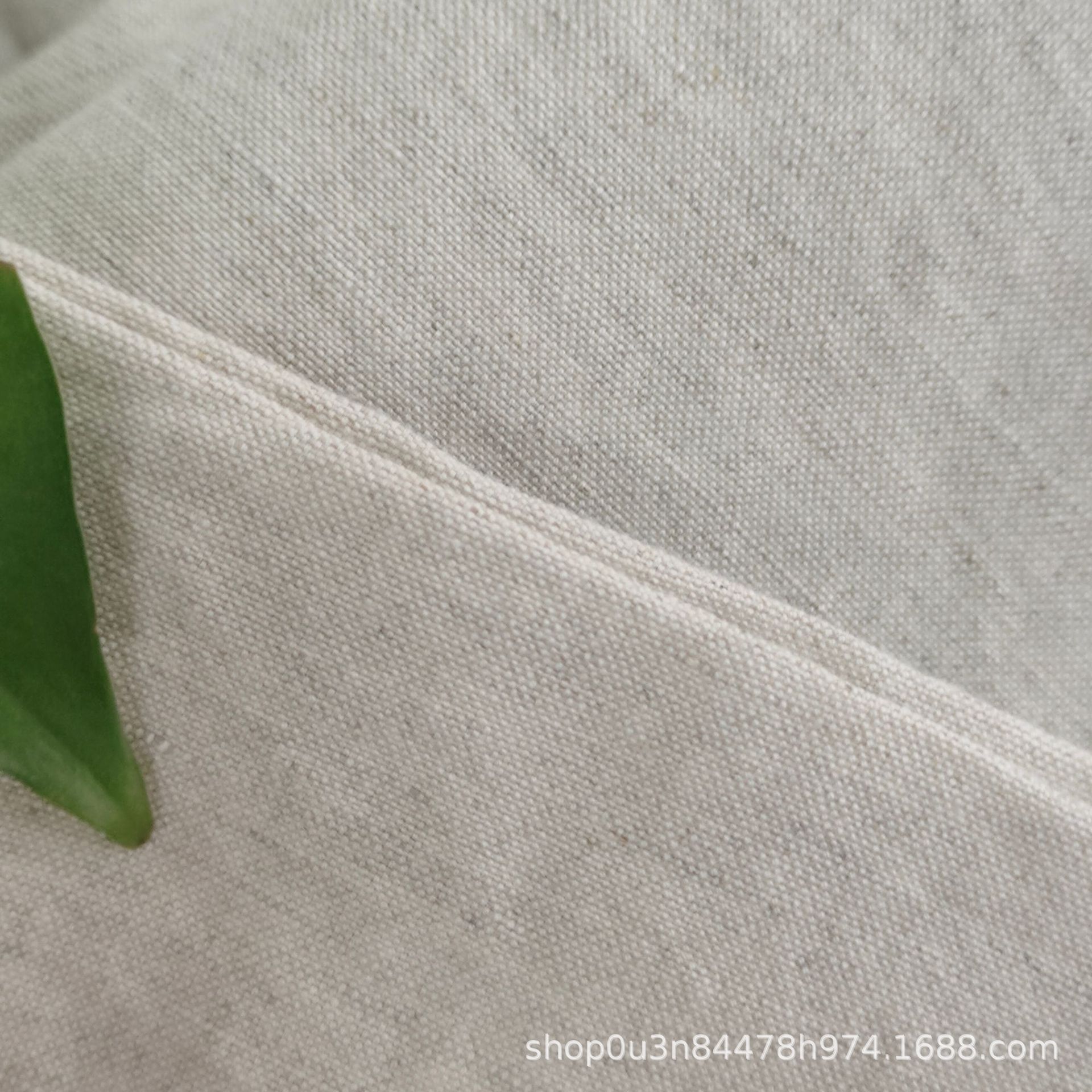 Picture of French Linen Cotton Single Primary Color Enzyme Washed Fabric Linen Cotton Natural Color Sand Washed Bedding Fabric