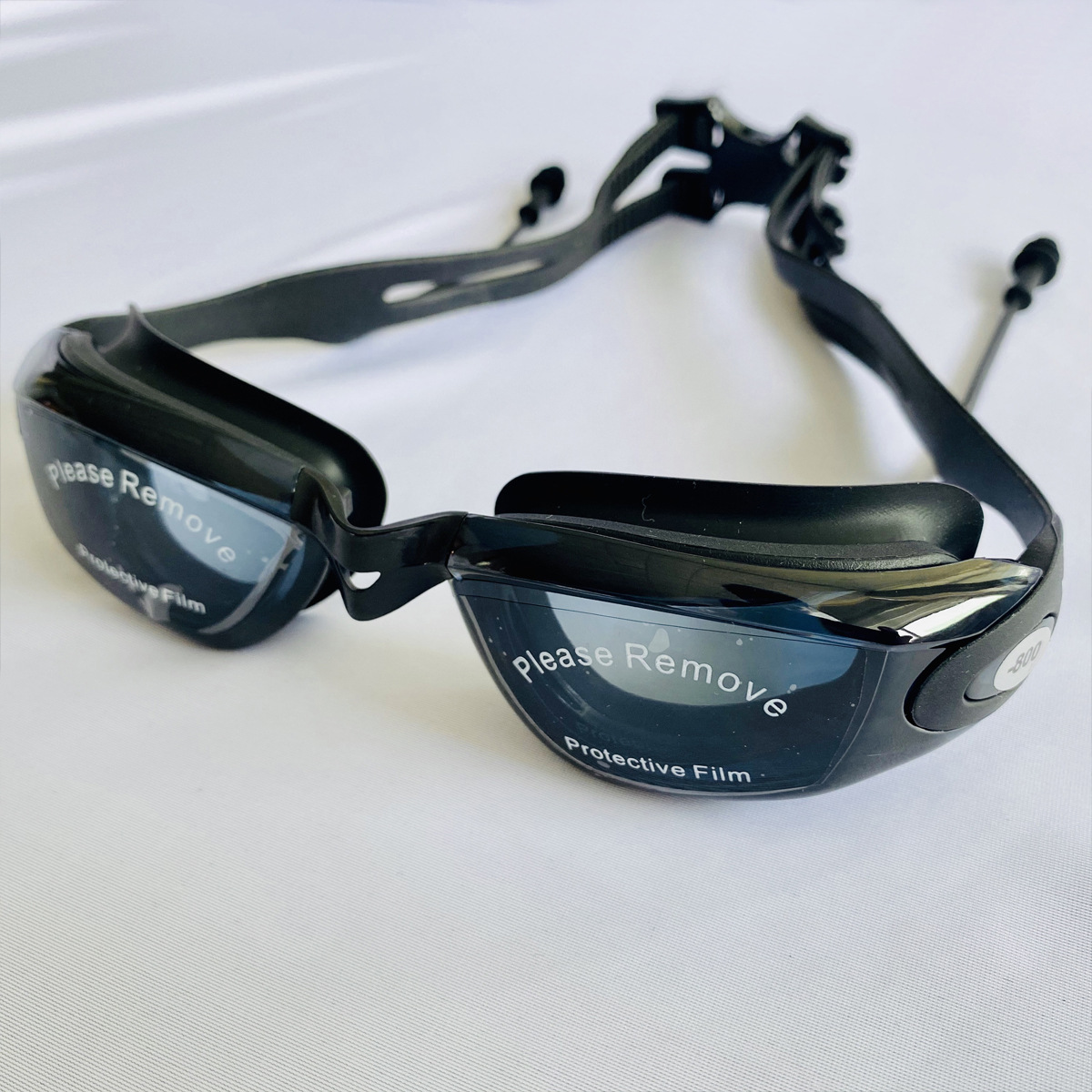 Picture of Myopia swimming goggles HD waterproof anti-fog swimming glasses men and women large frame goggles new goggles with earplugs