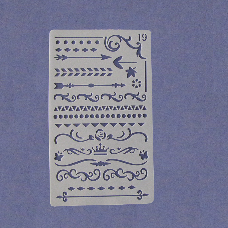 Picture of Amazon Hand Account Drawing Template Bookkeeping DIY Handmade Hollow Edition Account Book Theme Drawing Lace Ruler