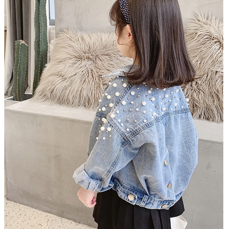 Picture of 2025 New Spring & Fall Girls' Denim Jackets, Kidsren's Clothing, Korean Style Trendyy Baby Girl's Fashionable Jackets 6465