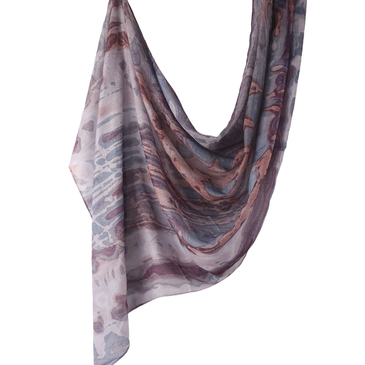Picture of Best-Selling Watercolor Tie-Dye Cotton Scarf Arabian Satin Polyester Long Scarf Turkish Middle Eastern Scarf