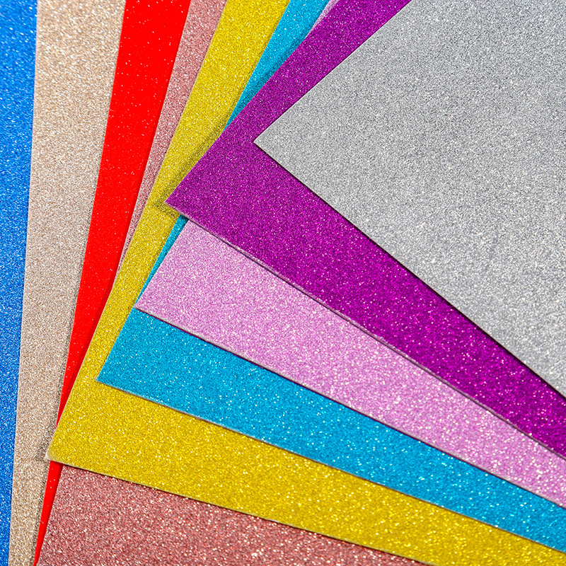 Picture of Wholesale 250g White Card Glitter Paper Sprinkled with Onion Powder Paper Glitter Paper Glitter Paper Wrapping Paper