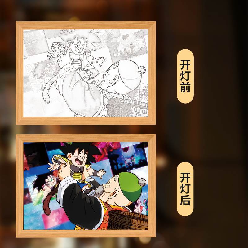 Picture of Carefully Selected Dragon Ball Carrot Goku Lighting Painting Vegeta Super Saiyan Creative Atmosphere Light Ornaments