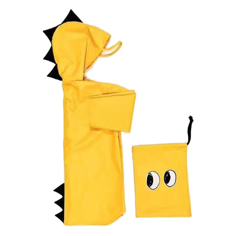 Running volume ins dinosaur kindergarten printed logo cartoon coating 3D three-dimensional poncho enbihouse children's raincoat