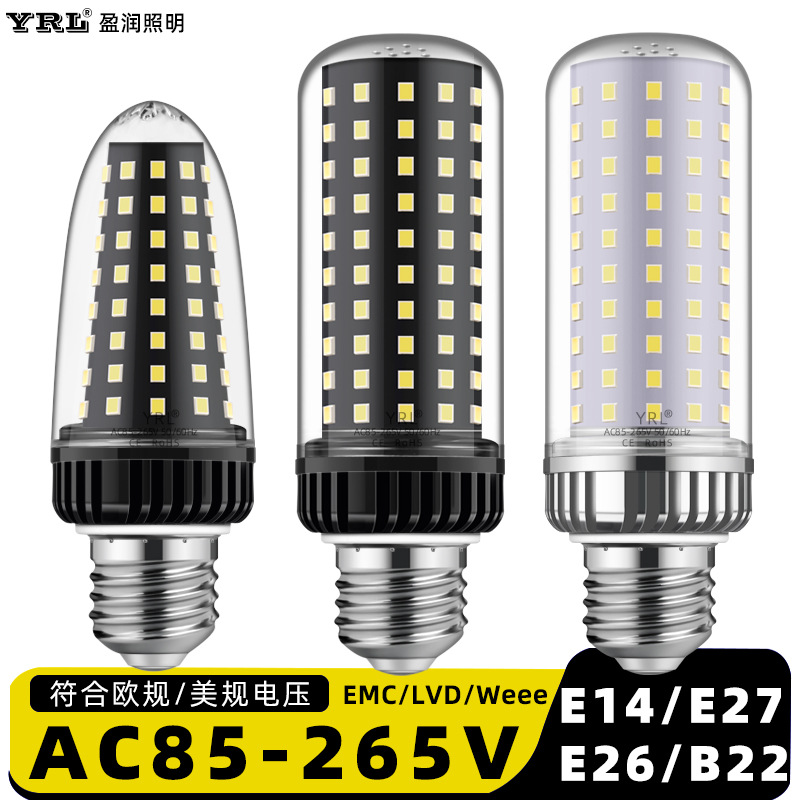 European and American Best-Selling Retro Dark Style Full Spectrum Led Corn Bulb 30W E26 Screw Ce/Rohs Certified