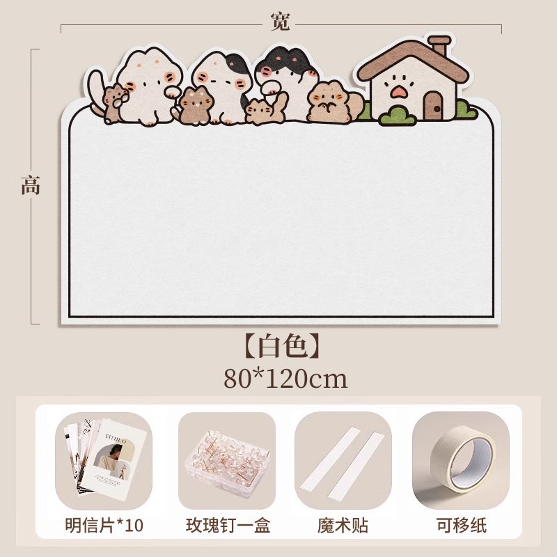 Picture of Photo wall felt wall stickers felt board display wall creative photo album wall wall decoration cork wall board honor wall photo