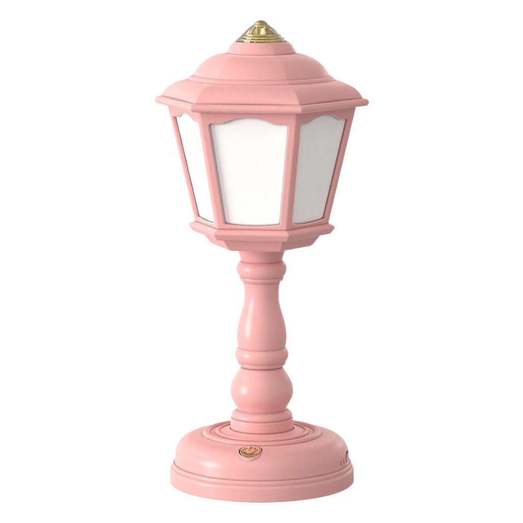 Retro table lamp three-gear light room dormitory bedroom desktop bedside lamp decoration USB charging night light Wholesale
