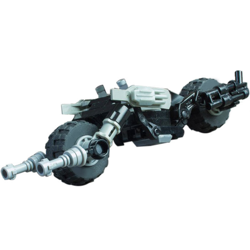 MOC Compatible Lego Small Particles Puzzle Block Toy Superhero Series 24654 Batman Motorcycle