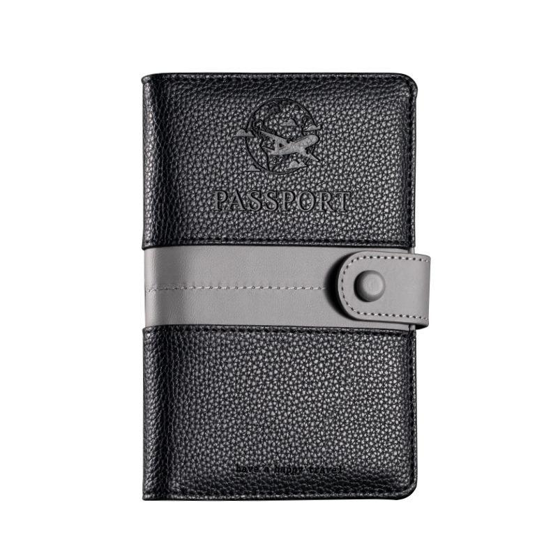 Picture of Portable passport holder passport ticket holder ins passport protective case passport holder anti-theft brush overseas certificate holder card holder