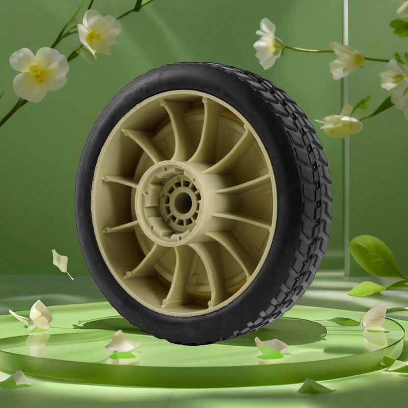 Direct Selling 8inch Lawn Mower Self-Propelled Rubber Tire Rear Wheel Lawn Mower Pvc Rubber Coated Wheel Honda Lawn Mower Plastic Wheel