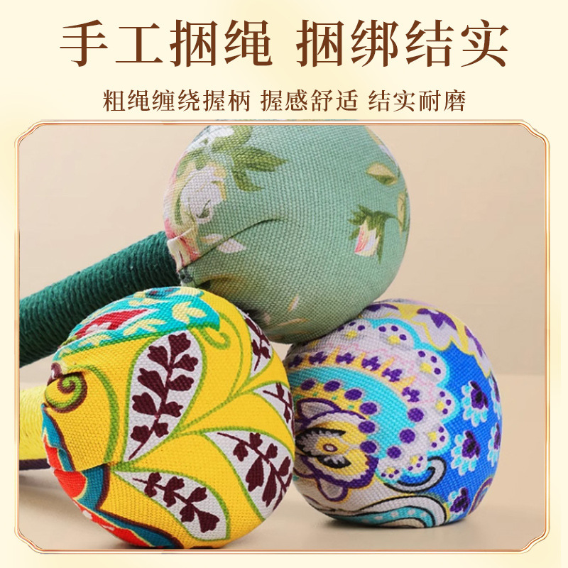 Picture of wormwood hammer health hammer wholesale custom hand massage beat meridian moxibustion hammer diy material package wormwood hammer