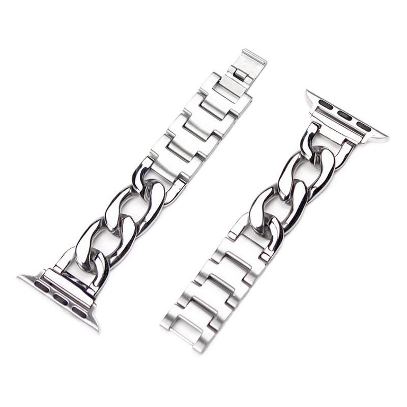 For AppleWatch Strap Fashion Alloy Metal Denim Chain Apple iwatch Smart Watch Strap