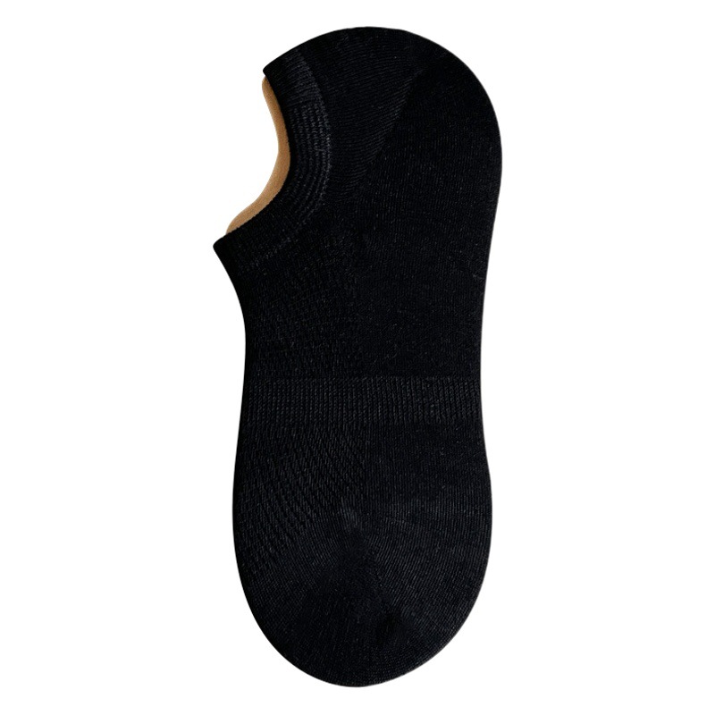 Spring and Summer socks men's cotton socks 7A antibacterial shallow mouth invisible boat Socks men's non-slip heel summer thin boneless men's socks