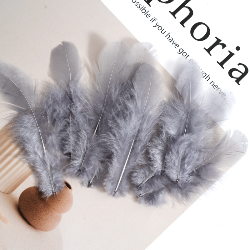 Picture of Colorful Small Feather Turkey Feather DIY Crafts Jewelry Decoration Wave Ball Gift Box DIY Filling Material