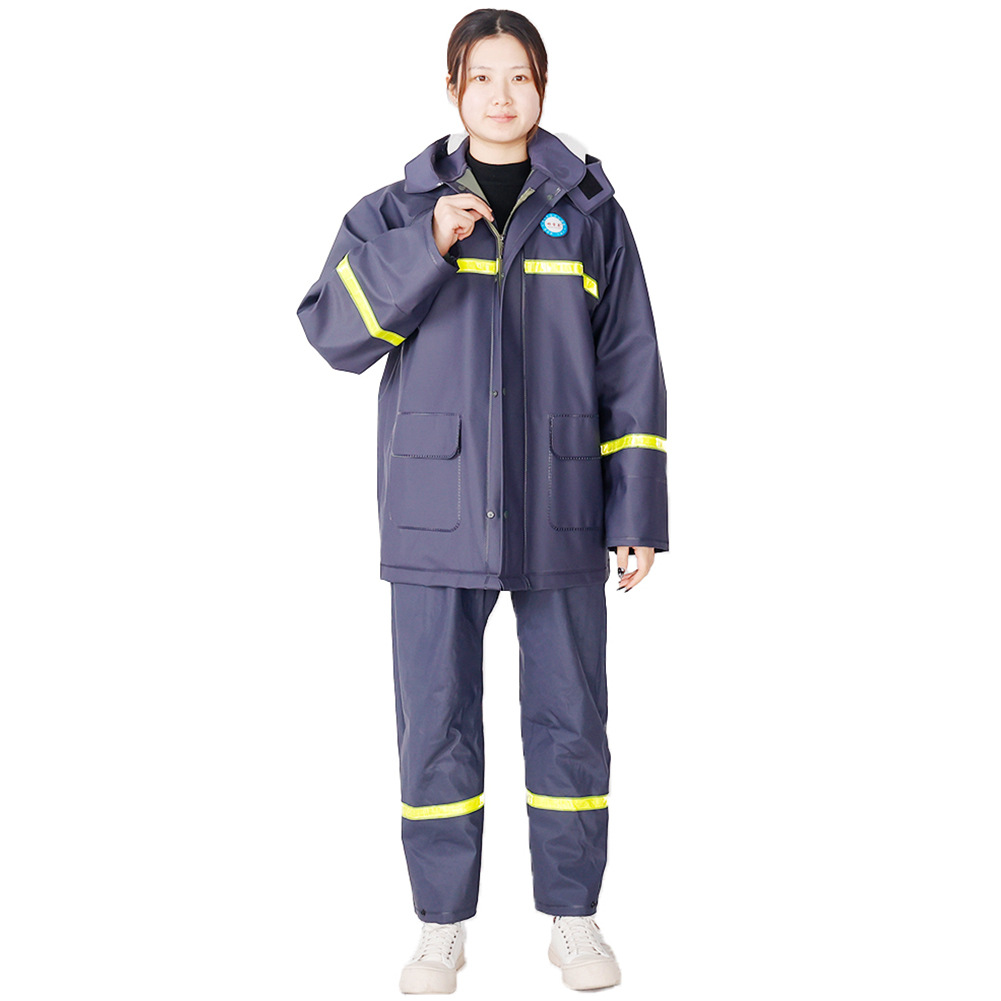 Picture of Xiong Xuemei Raincoat Electric Car Motorcycle Men and Women Adult Riding Work Take-out Waterproof Raincoat Rain Pants Set