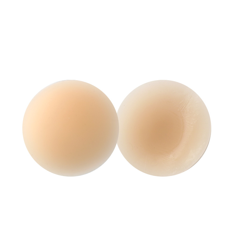 Picture of Cross-Border Ultra-Thin Breathable Solid Silicone Latex Patch Black Technology Glue-Free Self-Adhesive Anti-Bump Summer Invisible Breast Patch Anti-Sweat