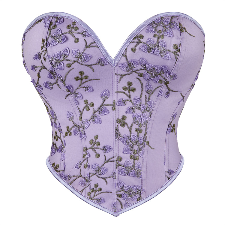 New Apricot Printed Petal Pattern Women's Strapless Chest Sexy Top Amazon AliExpress Cross-border Supply
