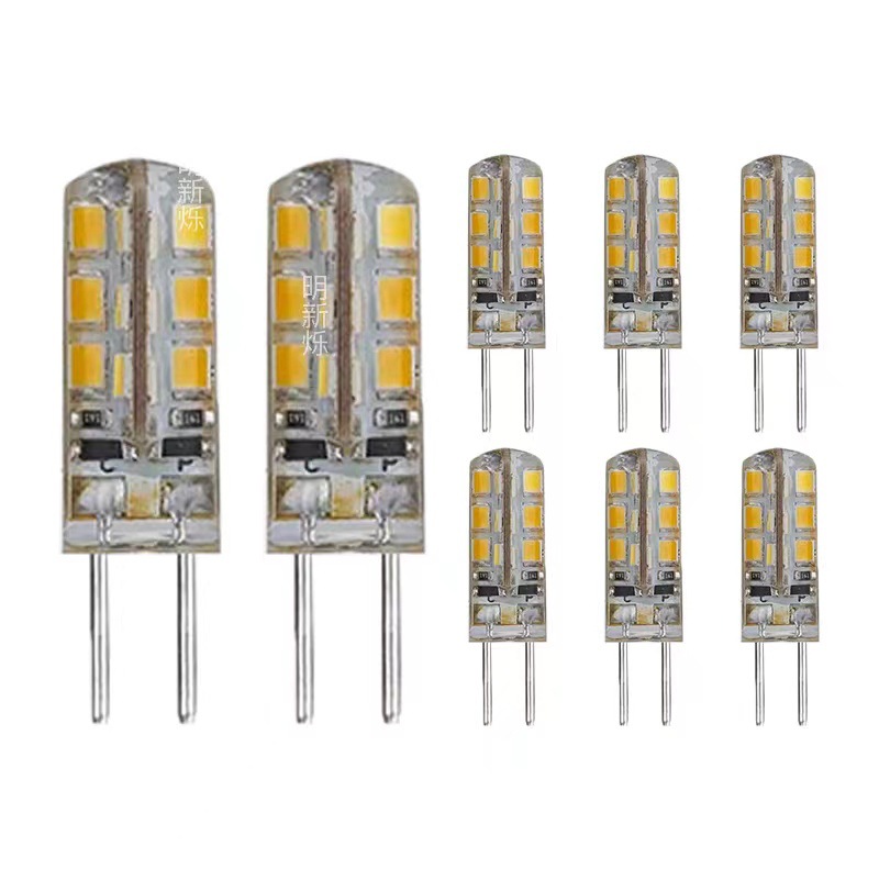 Picture of Factory g4led lamp beads corn bubble High and Low Voltage AC/DC12V crystal light source silicone 220V lens front pin bubble