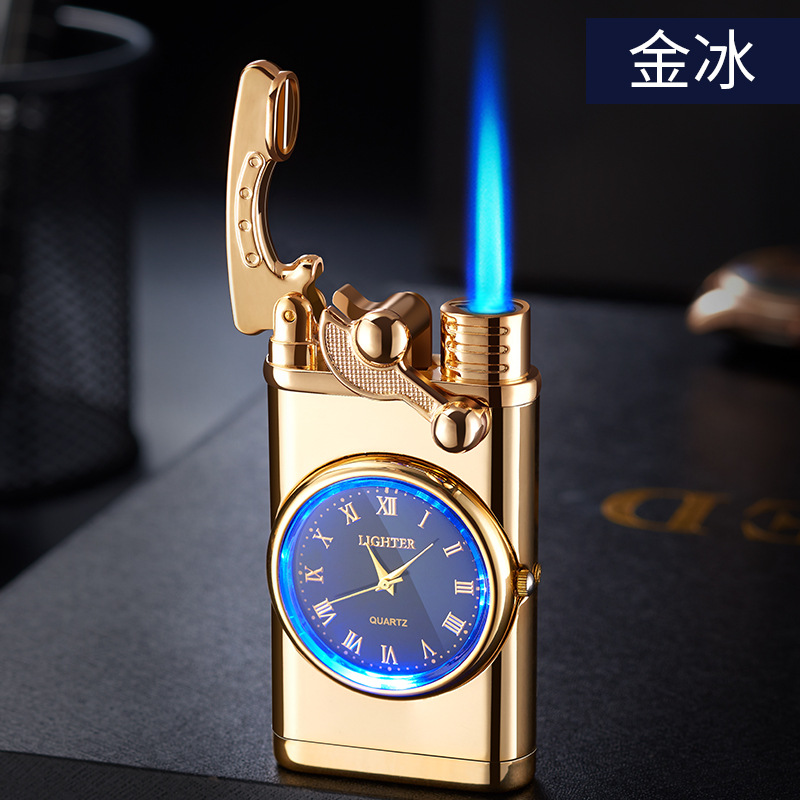 Picture of Personalized cross-border multifunctional electronic watch cigarette lighter one-in-one multi-purpose Internet celebrity men's gift lighter