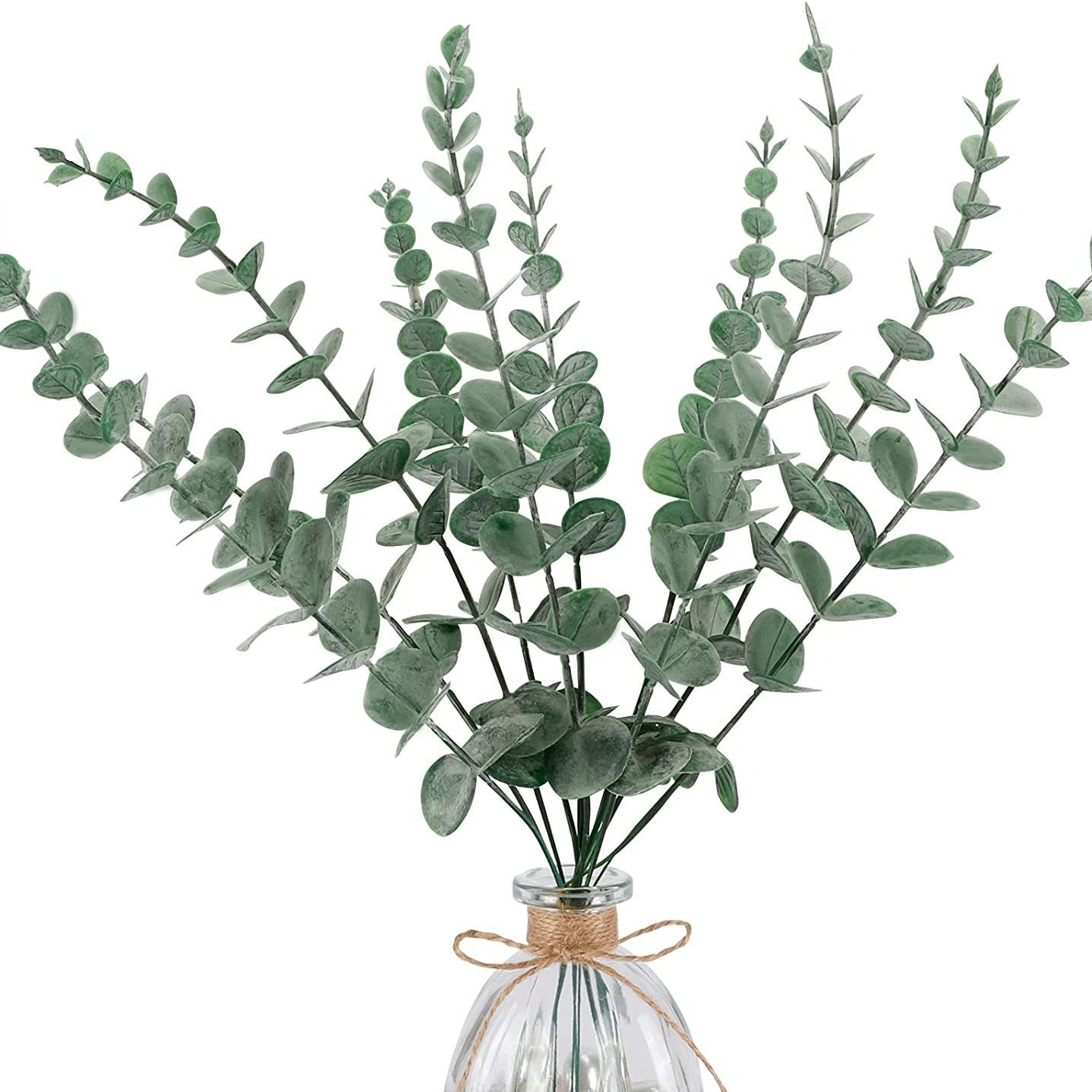 Picture of Simulated Green Plants Plastic Home Cross-Border Single Eucalyptus Props Plant Artificial Flower Arrangement Bouquet Decoration Wholesale