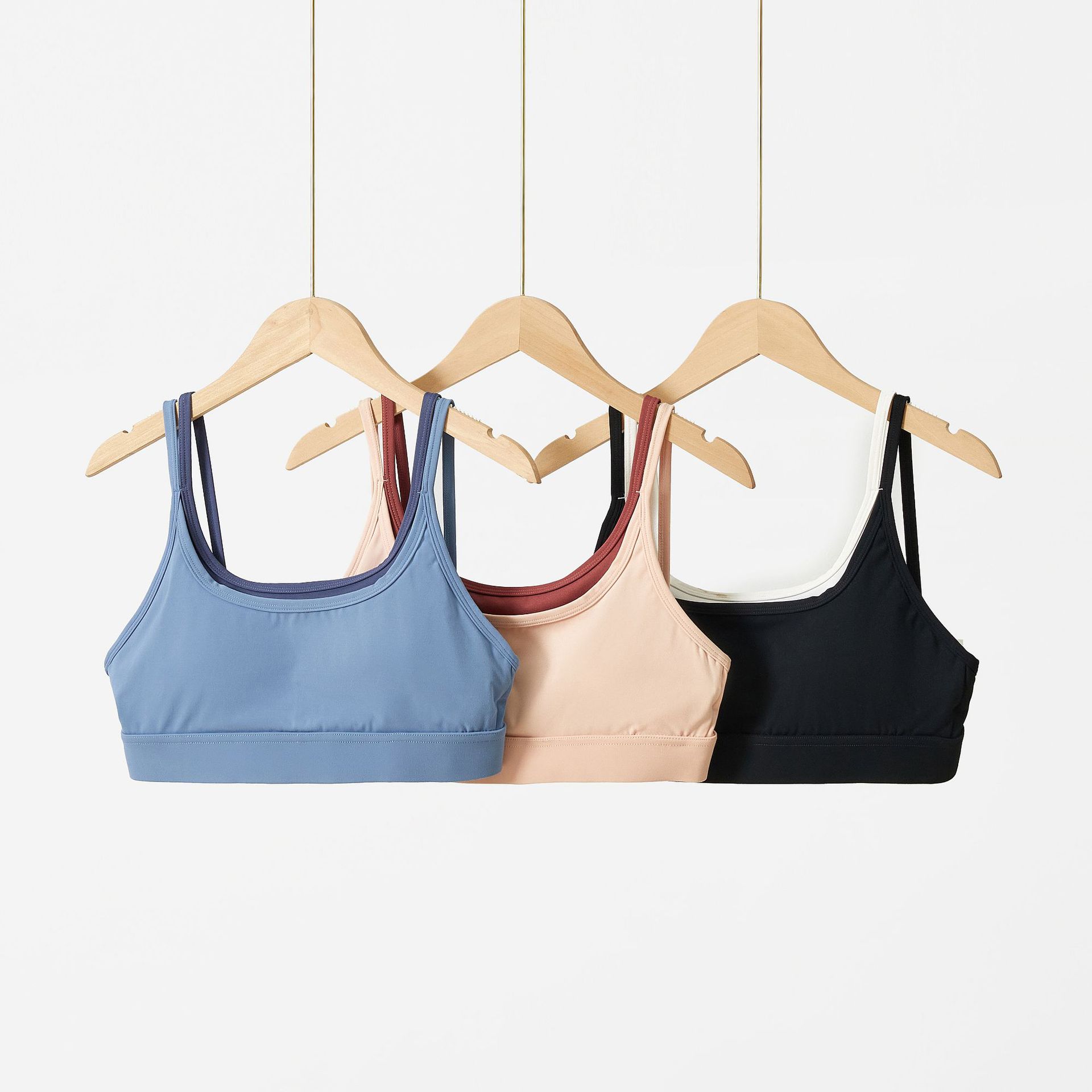 Women's Bubble Wrap Anti-Sagging High-End Contrasting Color Fitness Vest Bra Yoga Wear Intimates High-Intensity Sports Bra