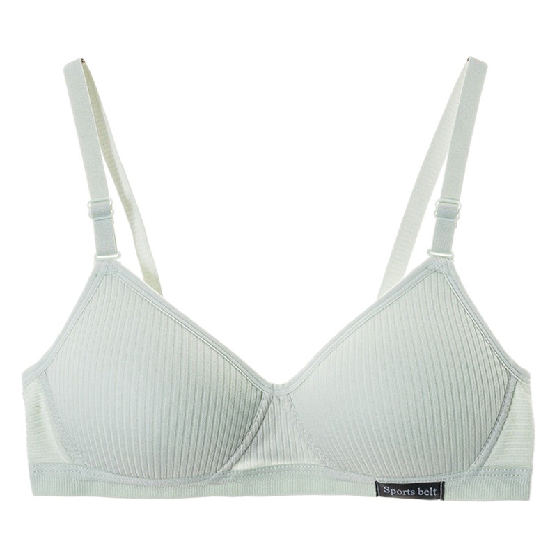 Picture of Girl's development underwear thin pure cotton bra for junior and senior high school students wireless push up seamless small chest bra