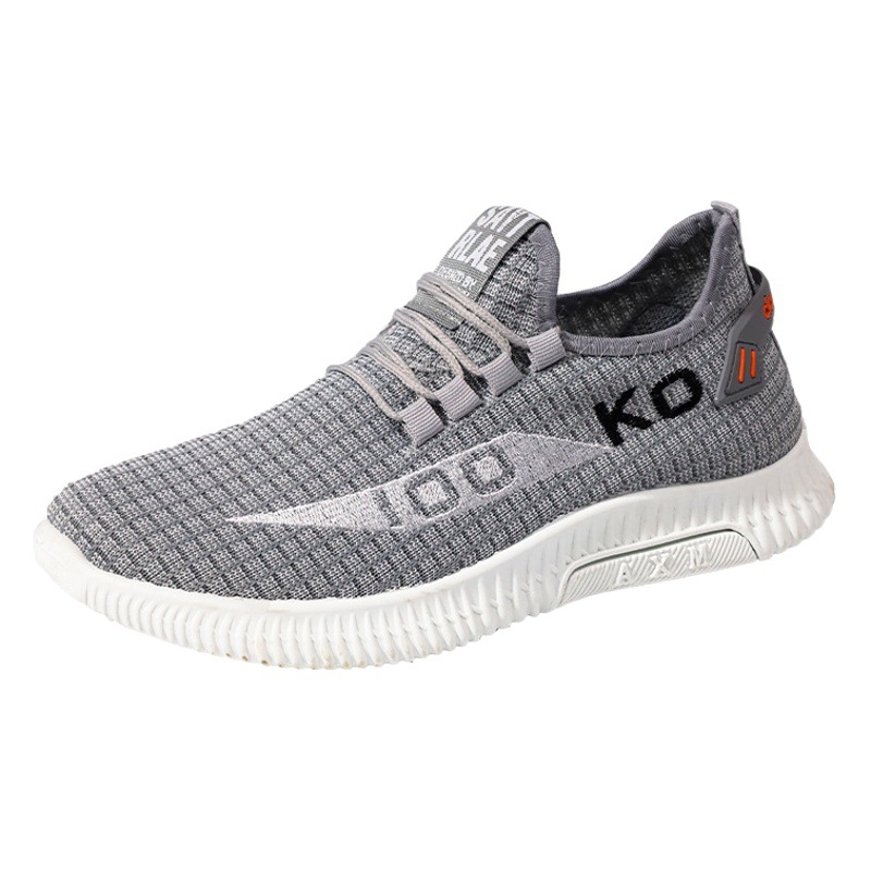 Men's slip-on shoes spring and summer new breathable mesh versatile casual shoes soft bottom non-slip deodorant sneaker