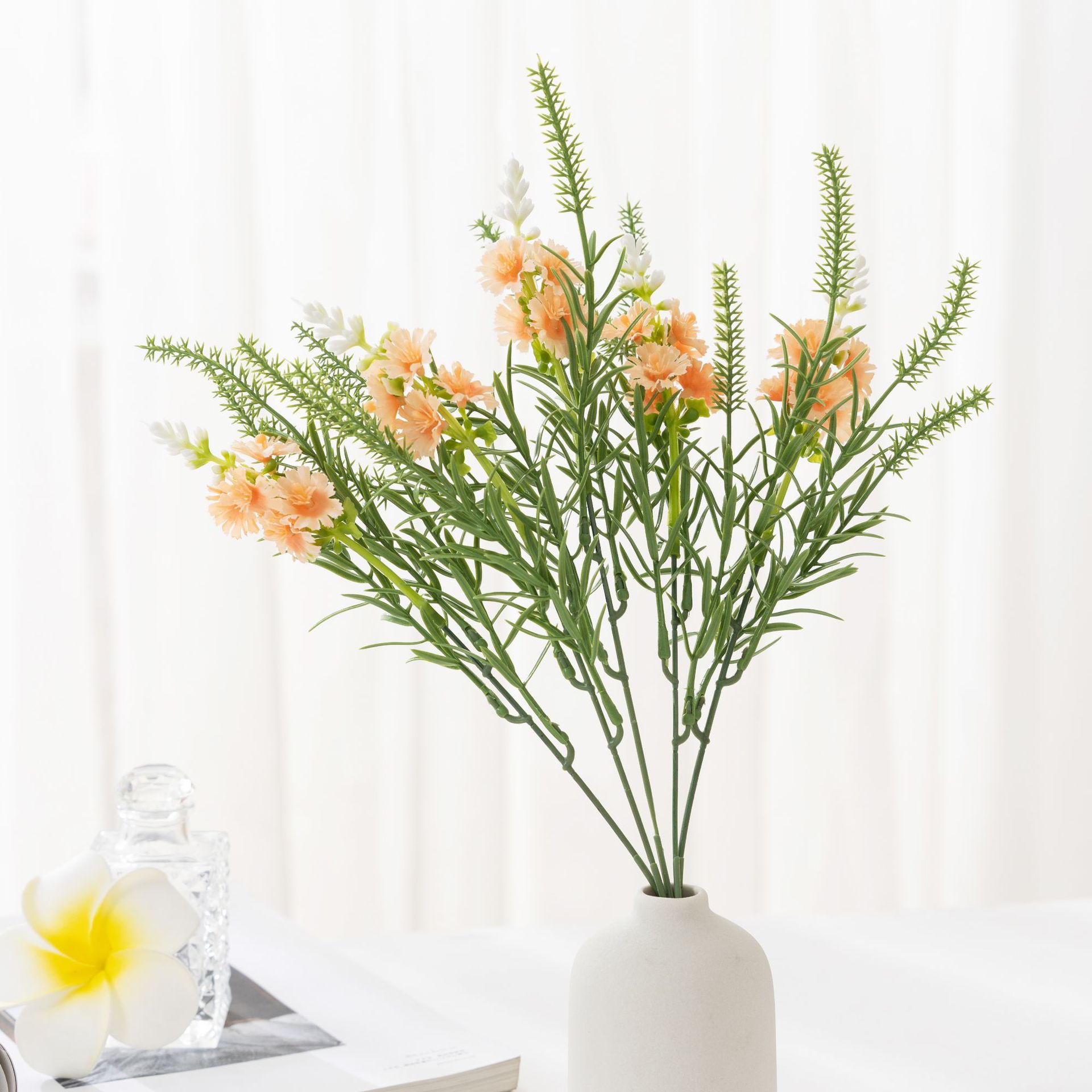 Picture of Baihuabang Simulation Plant Lavender Small Floral Water Grass Handmade Flower Foreign Trade Simulation Flower Ornaments Plastic Decorative Flower