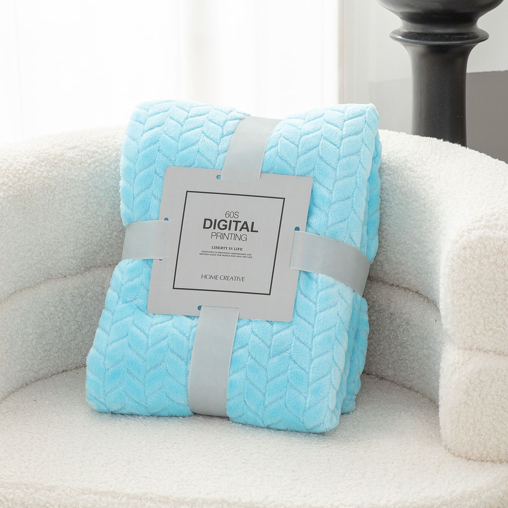 Picture of Blanket Blanket Flannel Blanket Single Blanket Embroidered Knee Blanket Office Coral Blanket Small Blanket