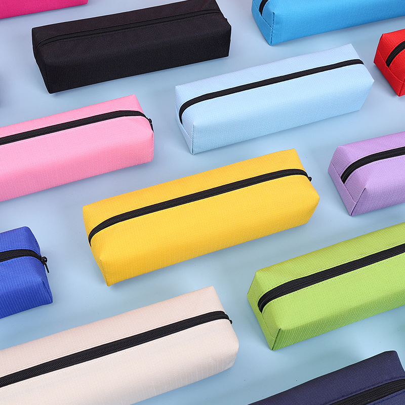 Picture of Simple Large-Capacity Pencil Bag for Boys and Girls, Stain-Resistant Pencil Box, Student Square Pencil Bag, Customized Promotional Pencil Box