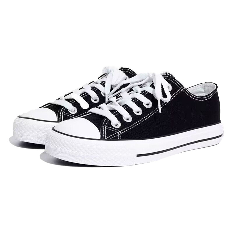 2024 Super Popular Ins Classic Korean Style Casual Canvas Shoes for Men Large Size Versatile Low-Top Student Couple White Shoes for Women