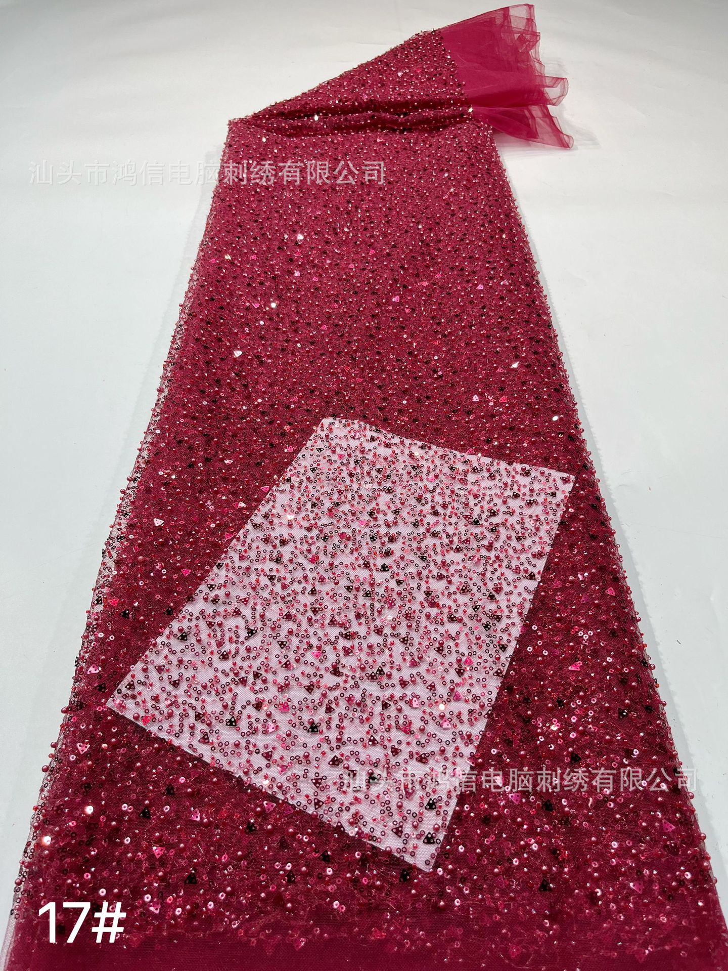 Picture of New mesh full beads beads beads series wedding dress fashion fabric stage clothes a large number of spot
