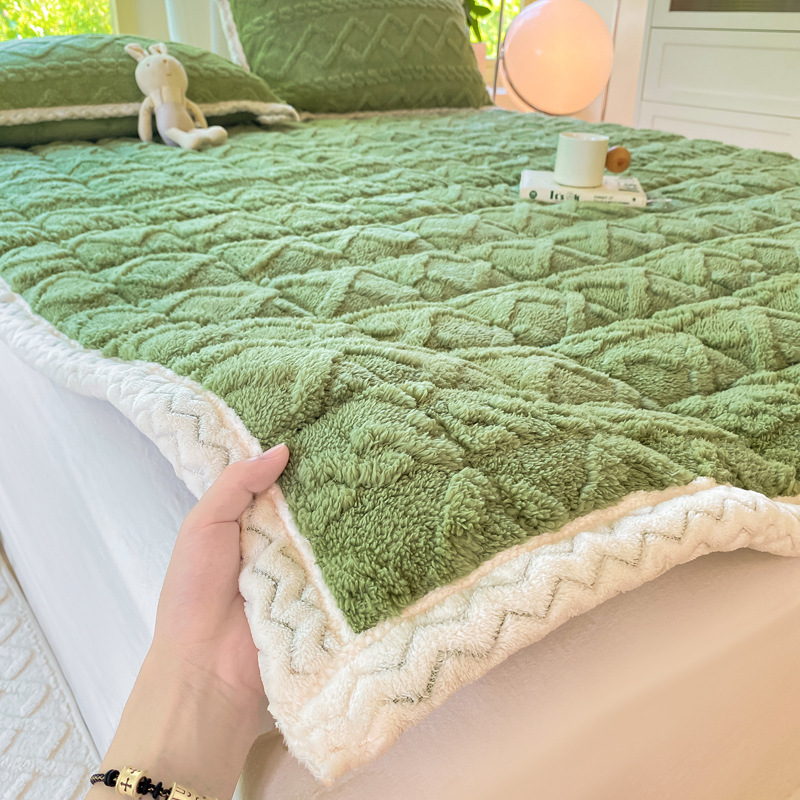 Class A Quilted Tower Fleece Mattress Student Dormitory Thickened Mattress 1 m 5x 2 Tatami Milk Fleece Soft Cushion