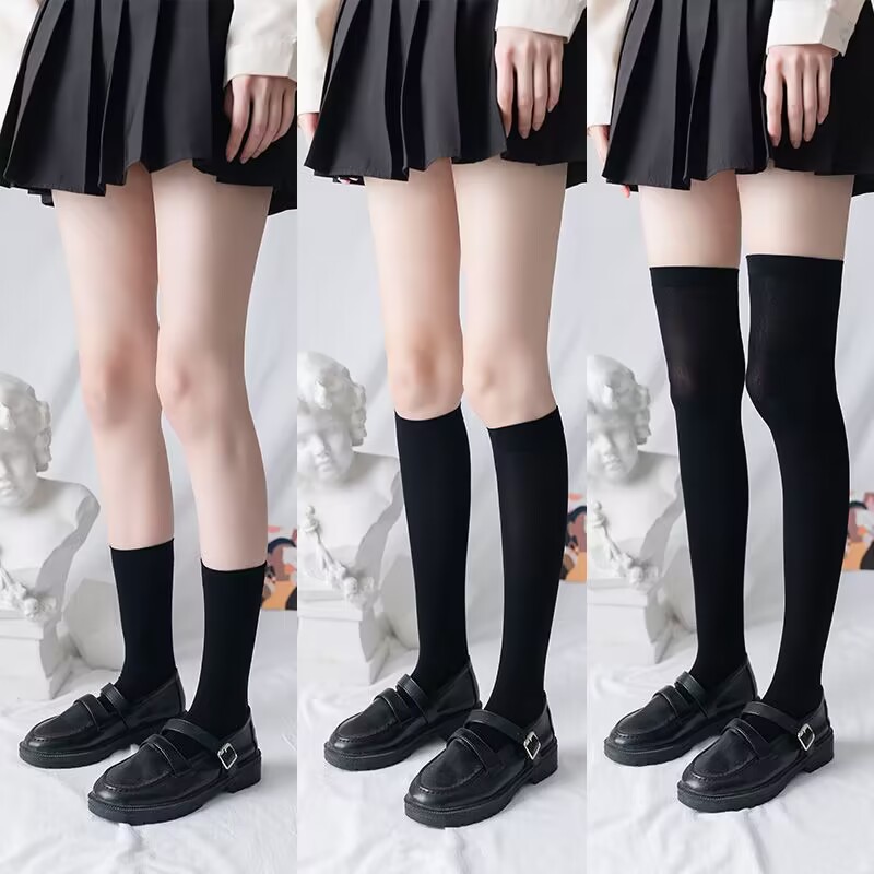 Picture of JK Japanese Velvet Over-the-Knee Socks Student Thigh Socks Mid-high Stockings Plus Stockings Spring and Autumn Women's High Stockings