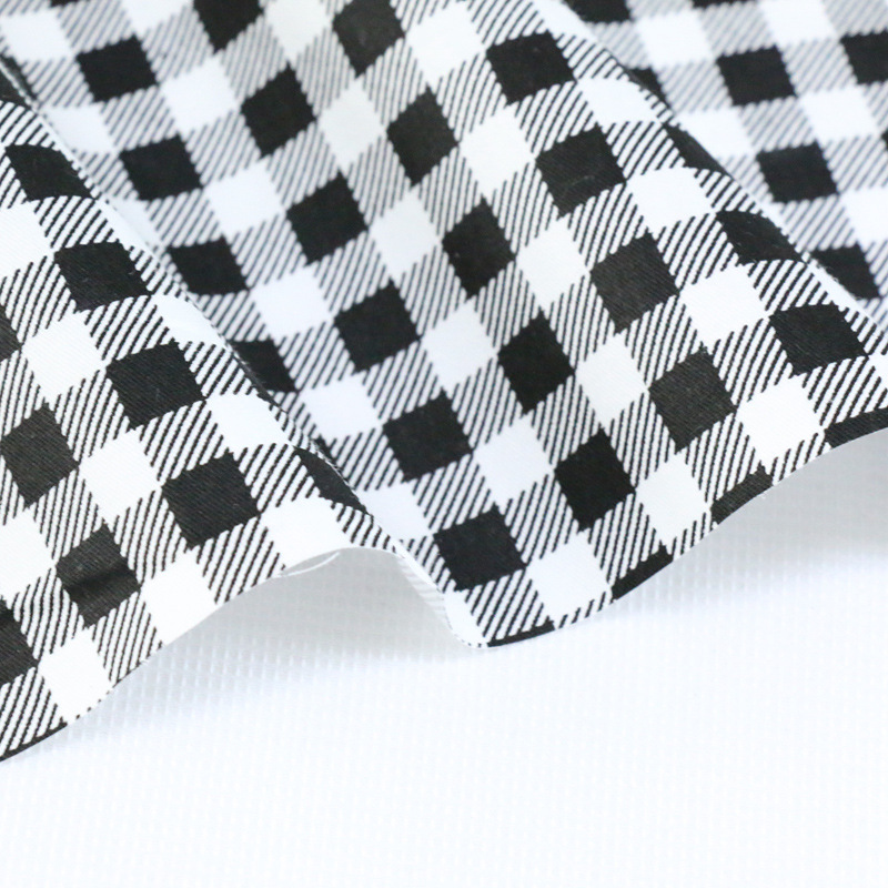 Picture of 8mm Color Plaid Cotton Printed Fabric Cotton Twill Fabric Home Textile Bedding Wrap Cotton Fabric
