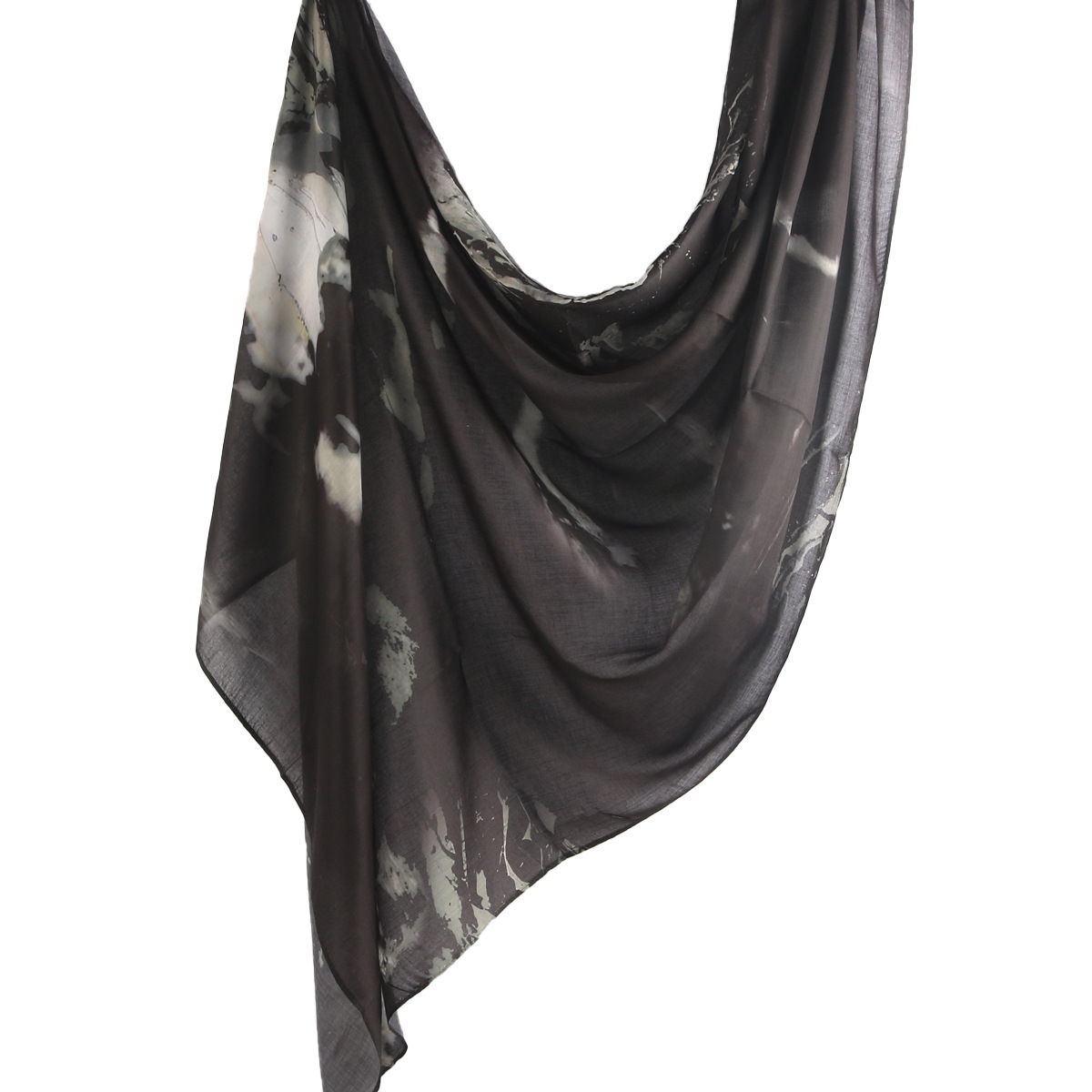 Picture of Best-Selling Watercolor Tie-Dye Cotton Scarf Arabian Satin Polyester Long Scarf Turkish Middle Eastern Scarf