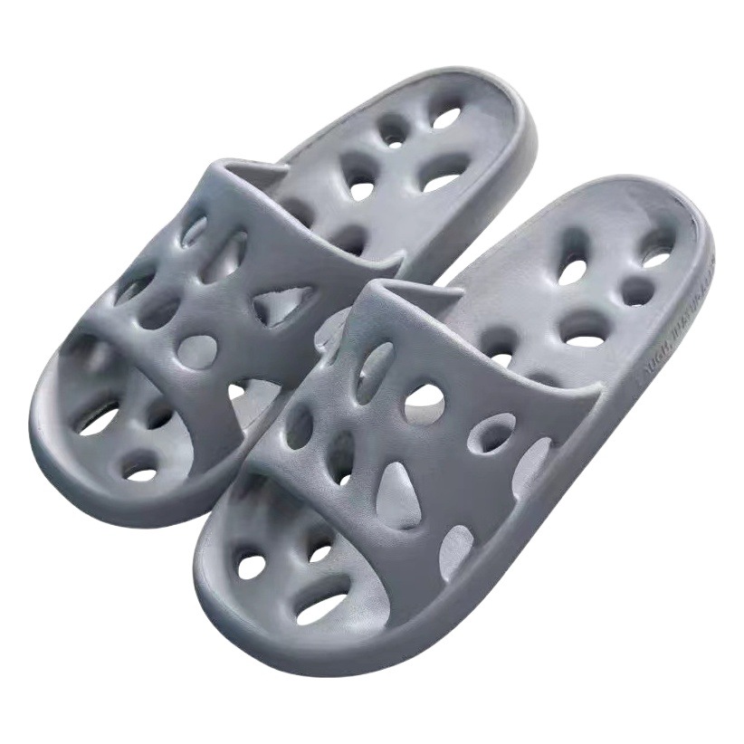 2023 new bathroom slippers for women Summer home Bath hollow water leakage non-slip deodorant indoor home slippers for men