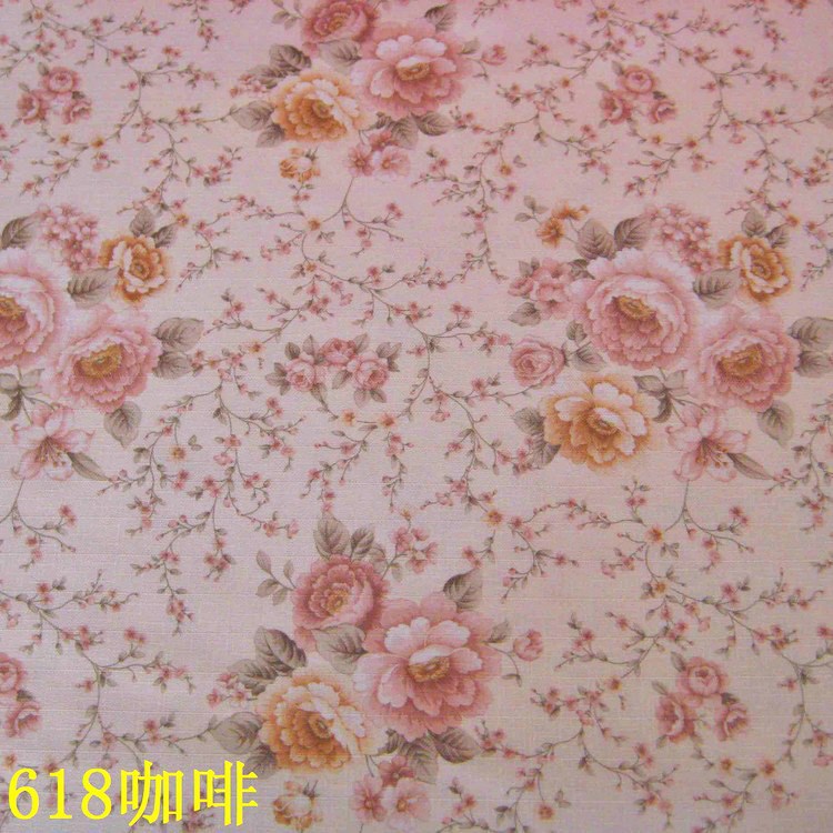 Picture of Manufacturer's Ready Stock 2.8m Wide Polyester Imitation Linen Jacquard Bamboo Plaid Cloth Flower Pattern Rich Cross Plaid Bamboo Cloth