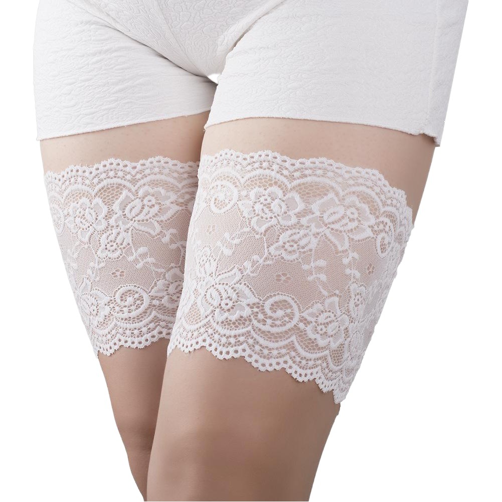 European and American Anti-Slip Silicone Socks, Elastic Lace Anti-Friction Thigh Covers, Anti-Friction Invisible Stockings, Lace Leg Straps