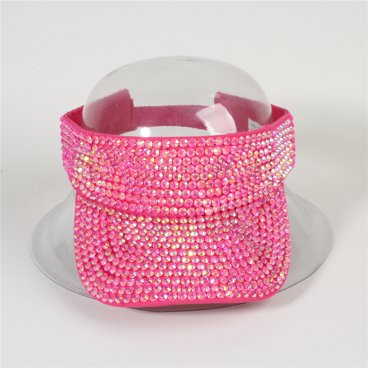 Picture of Cross-border Foreign Trade Summer Women's Point Drill Anti-purple Roof Outside Line Face-shading Sunscreen Solid Color Diamond Sunlight Empty Hat