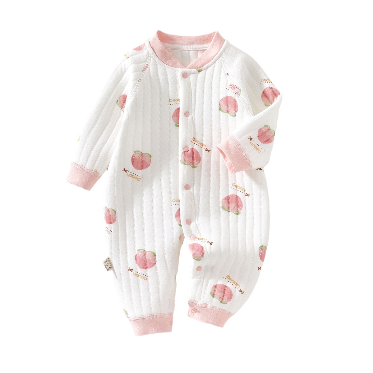 Picture of Baby Jumpsuit winter warm long-sleeved romper autumn and winter bottoming warm clothes newborn baby clothes winter pajamas