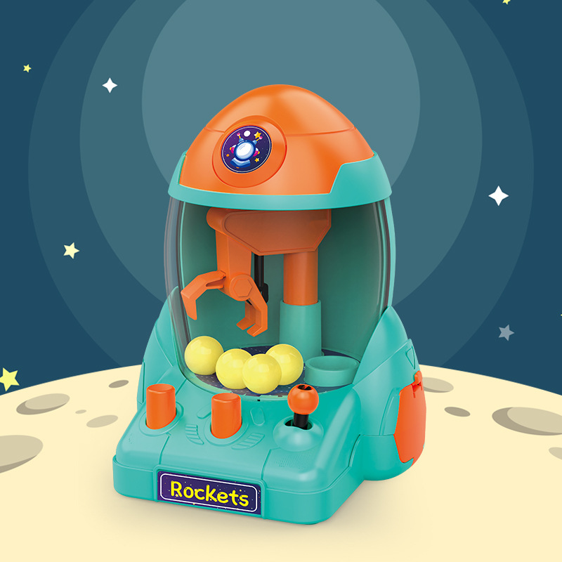 Picture of Children's Space Mini Claw Machine Ball Catching Machine Gashapon Machine Boys and Girls Educational Stall Toys Small Gifts