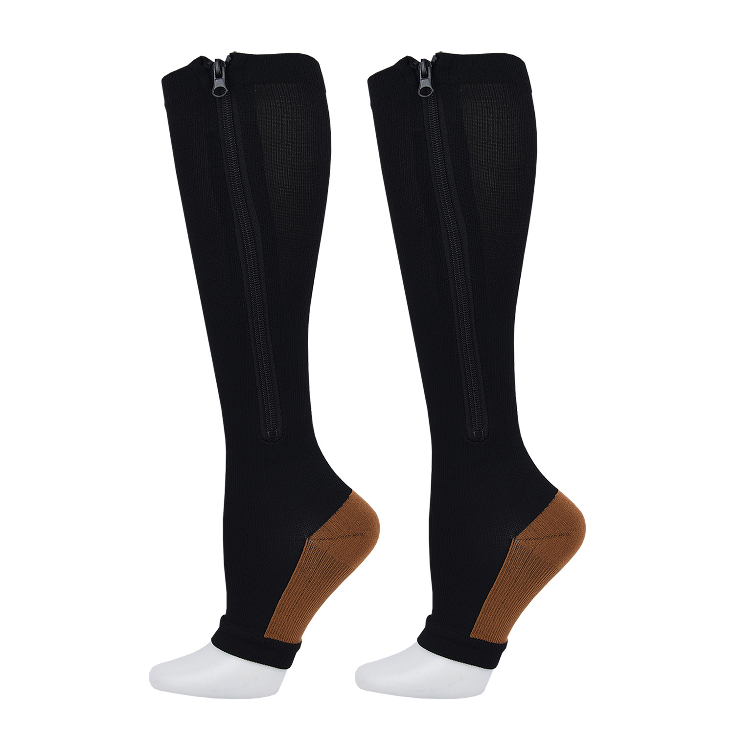 Picture of Manufacturer compression zipper socks long tube sports compression socks vein elastic socks zip sox socks
