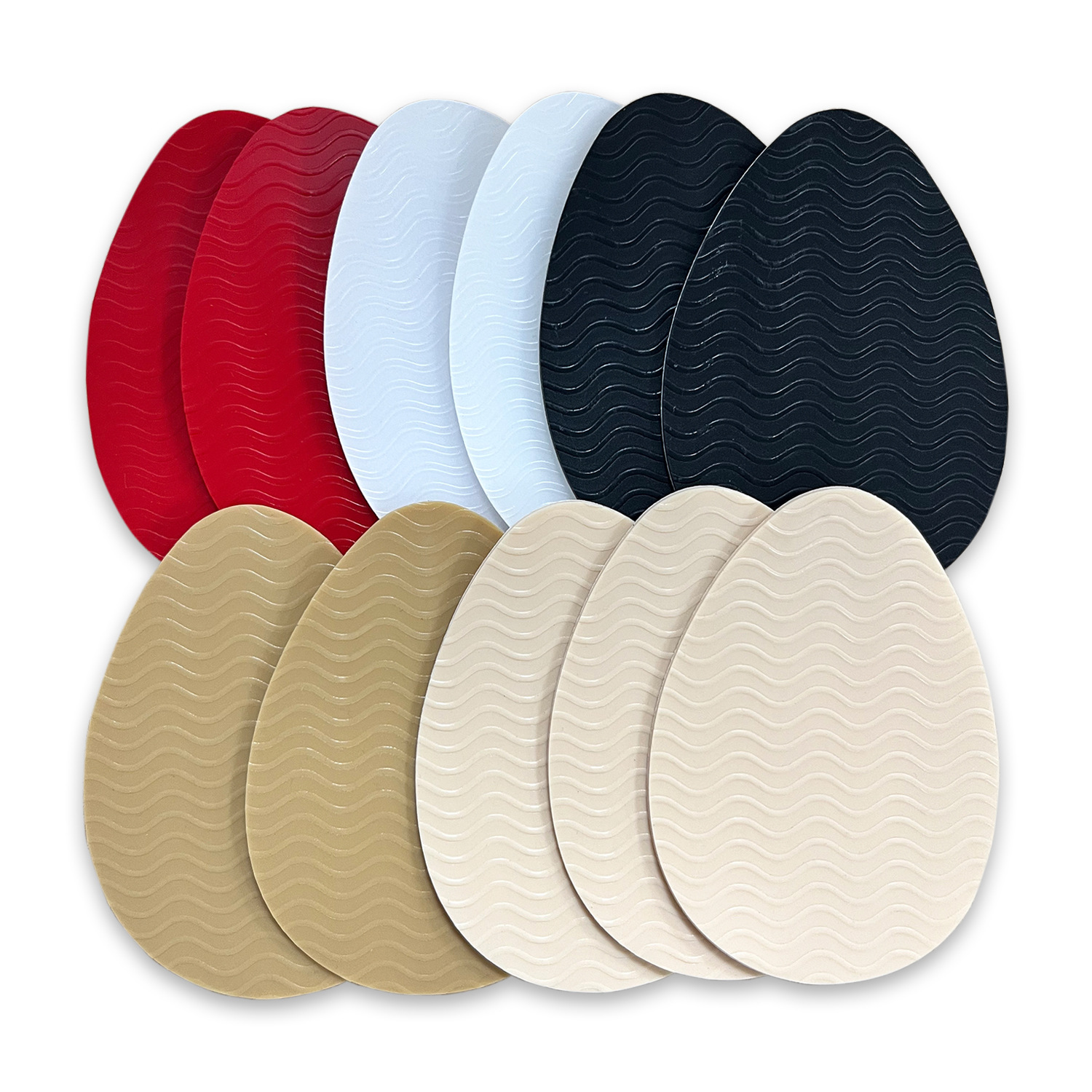 High heels, non-slip soles, wavy insoles, sole soundproof protective tape, silicone wear-resistant and cropped cross-border heat