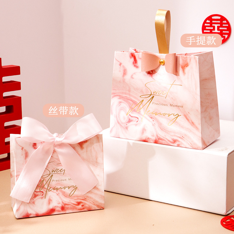 Picture of New Wedding Candy Box, Special Wedding Candy Box, Portable Wedding Candy Bag, High-End Candy Packaging Box, Empty Box Wholesale