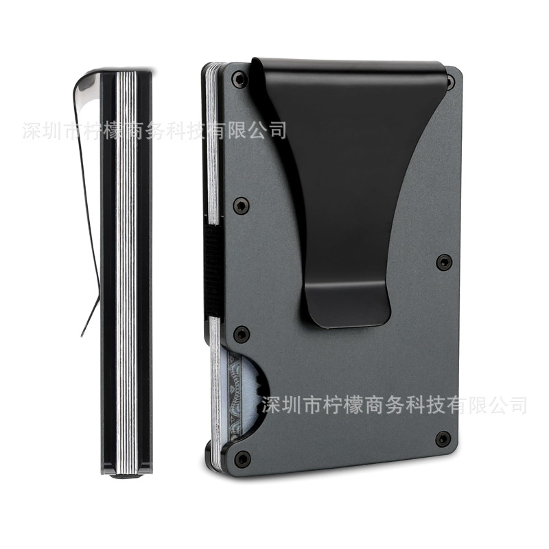 Factory in stock for Cross-border Aluminum Alloy Metal Wallet RFID Anti-theft Card Bag Card Holder Ultra-thin Metal Wallet