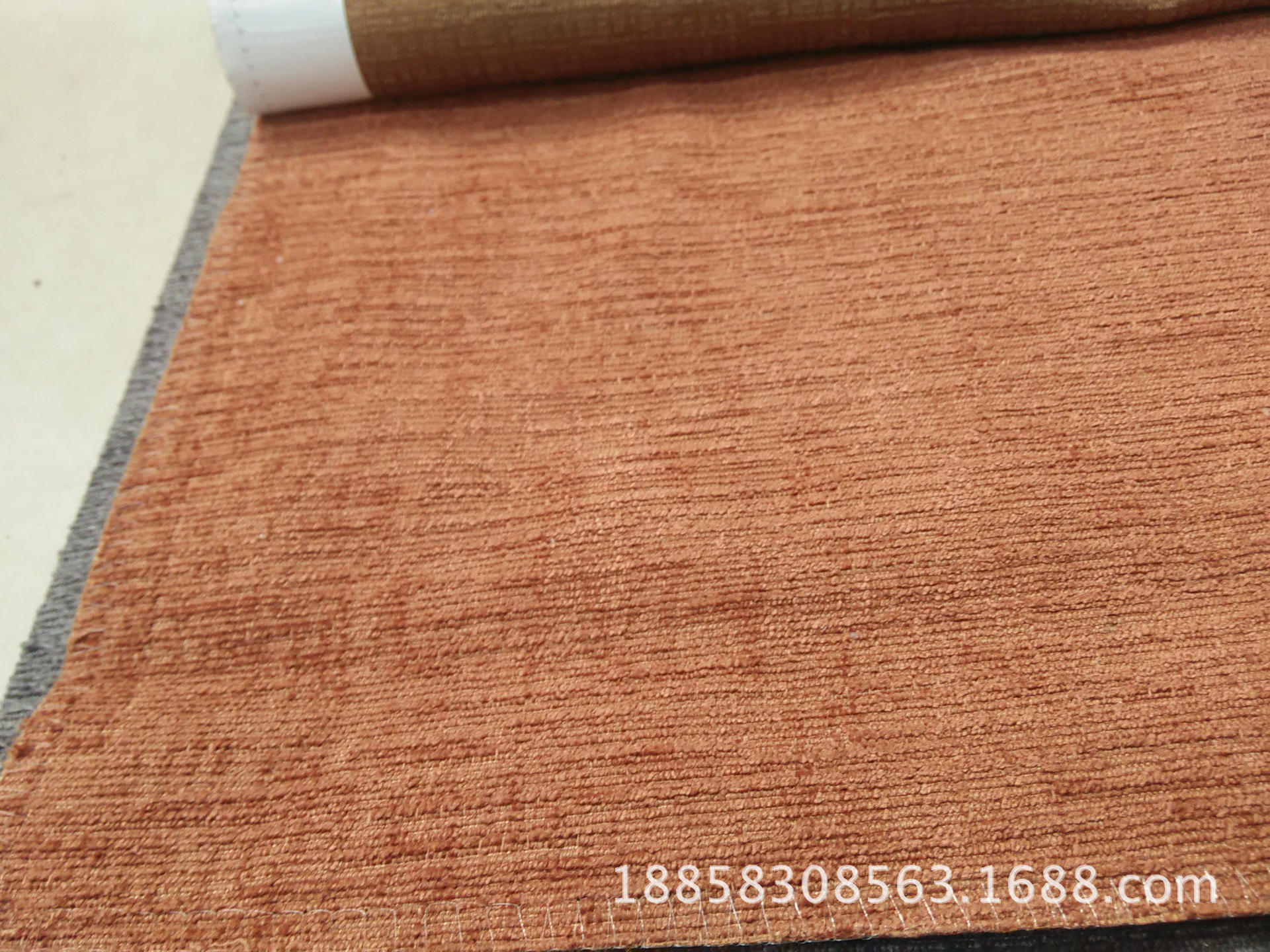 Picture of Chenille Plain Flat Sofa Release Chenille Classic Best-Selling Model Elegant and Simple European Chenille Decorative Fabric