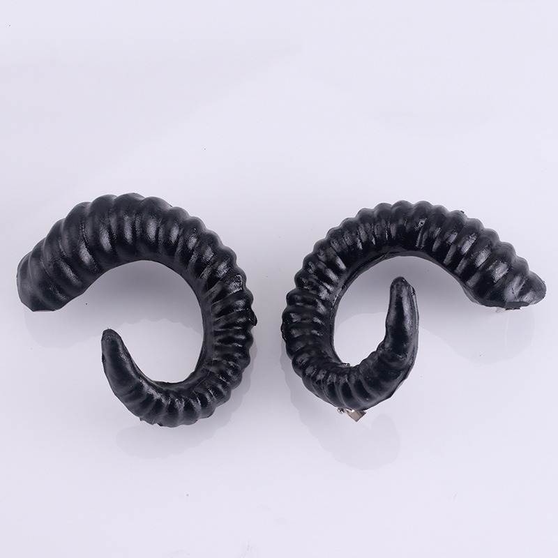 Picture of Lord Sunda hololive Horn Roll Bud Sheep Horn Headwear Sheep Horn Accessories Black Props