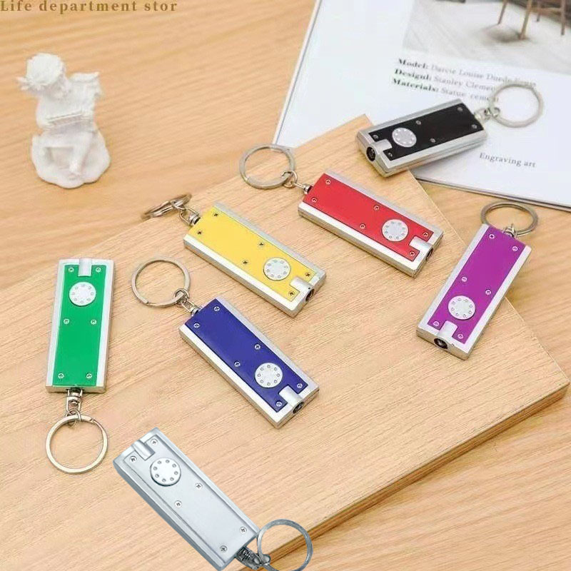 Tetris LED key chain lamp advertising gift small flashlight key chain lamp LOGO